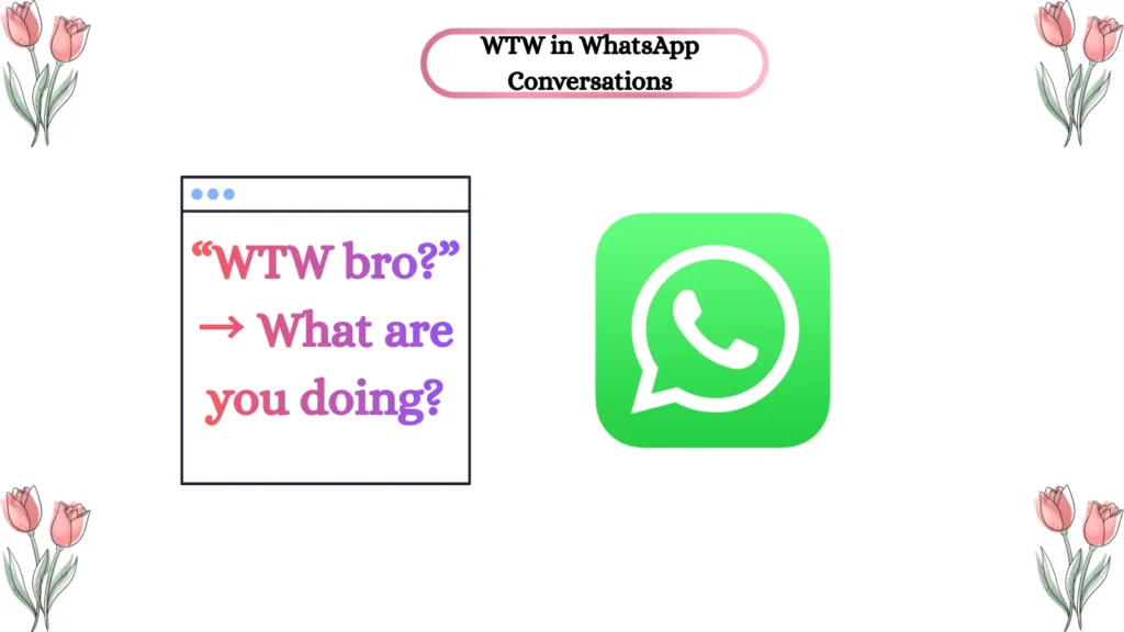 WTW in WhatsApp Conversations