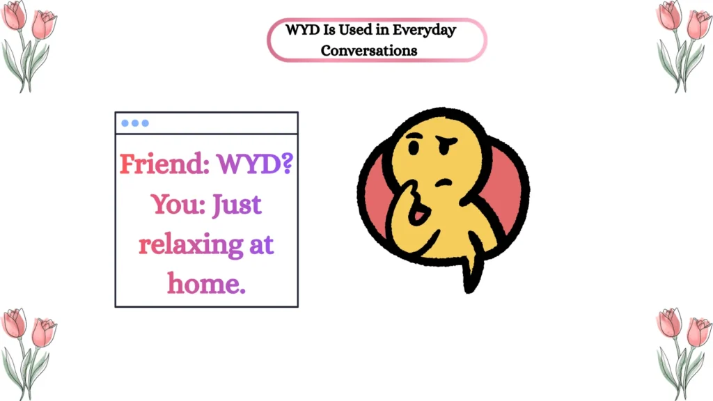 WYD Is Used in Everyday Conversations