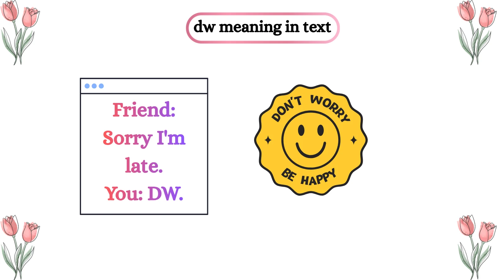 dw meaning in text