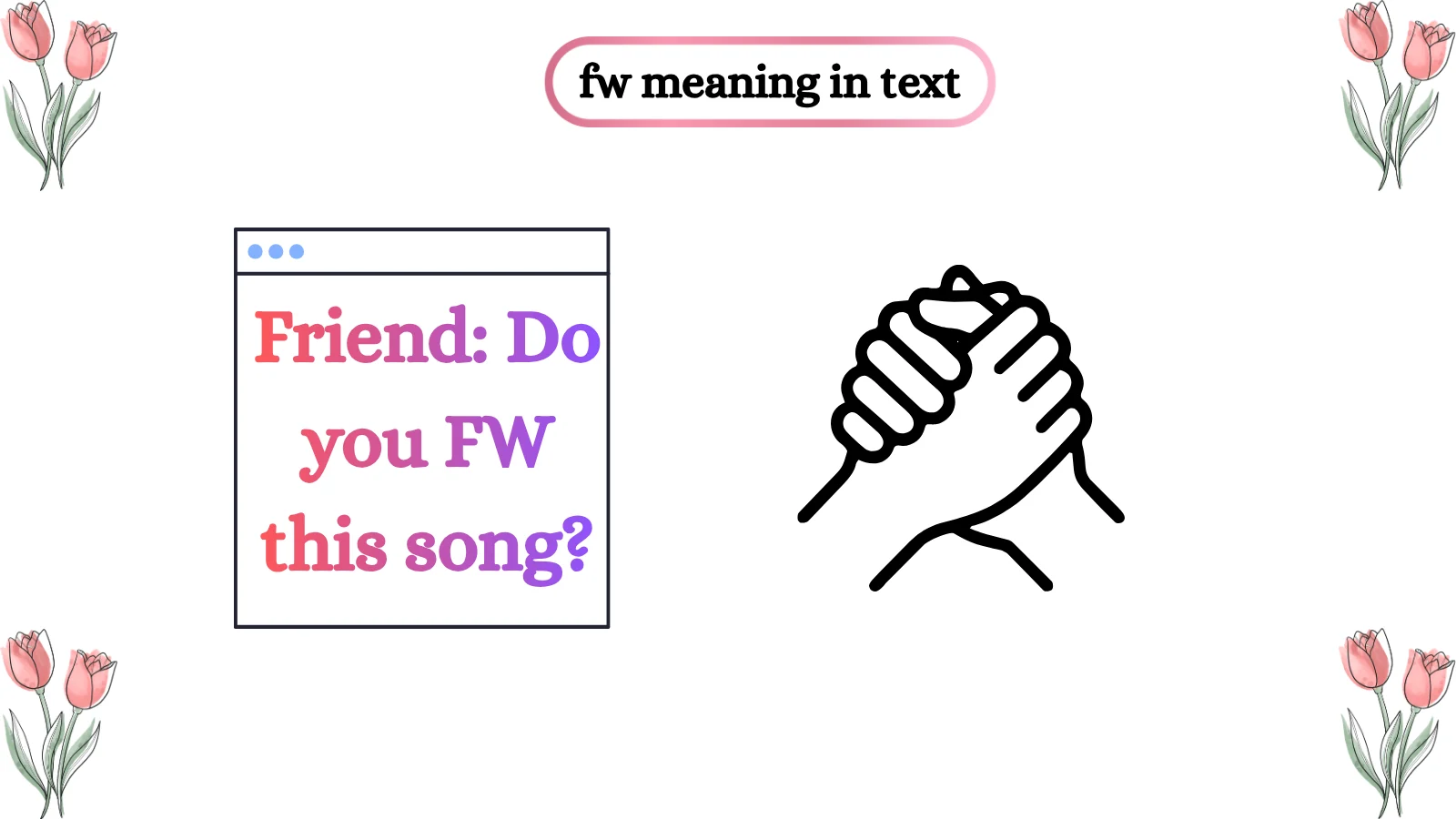 fw meaning in text