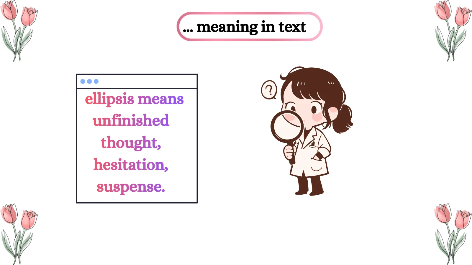... meaning in text