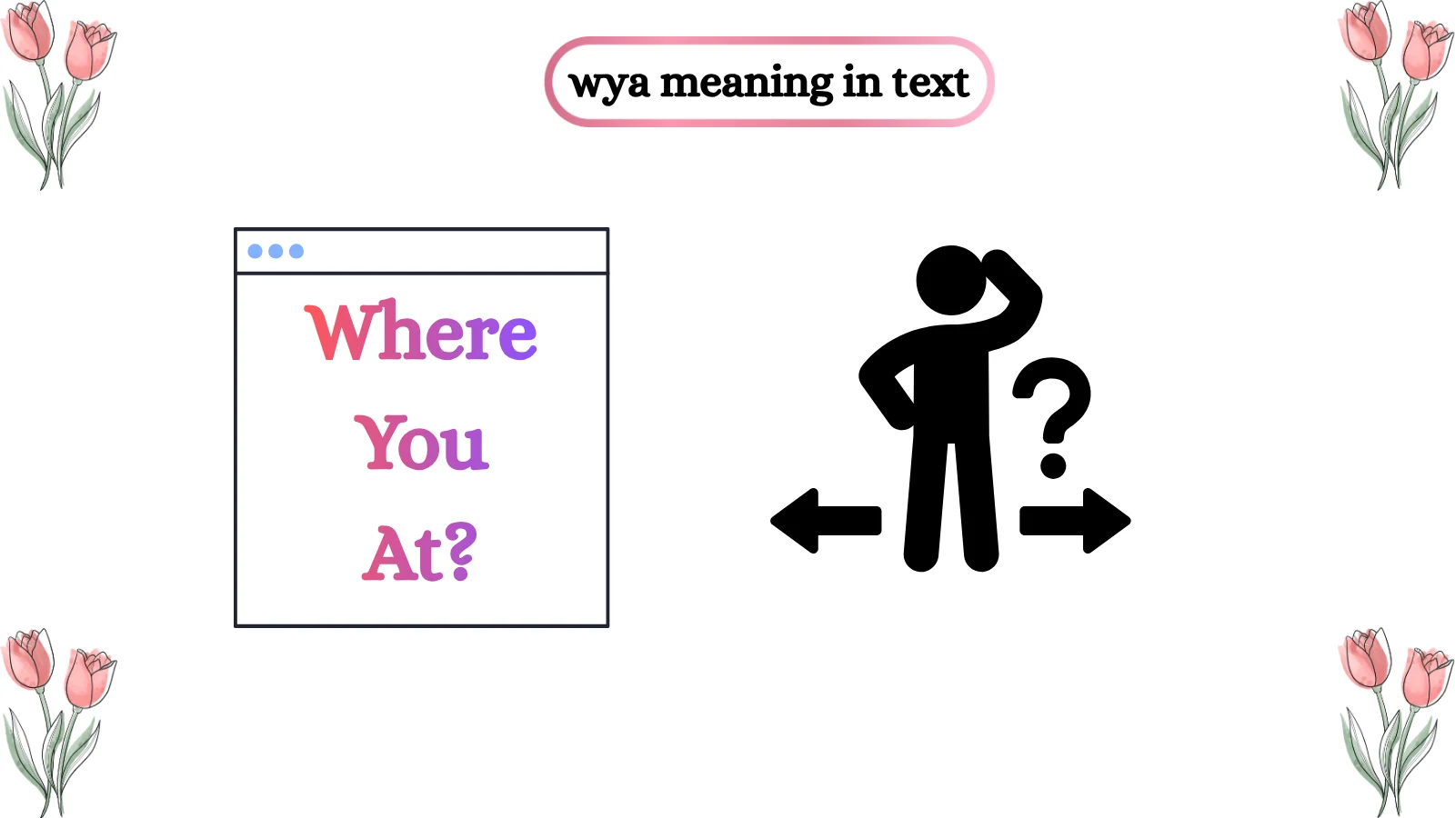 wya meaning in text
